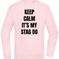 Keep Calm It's My Stag Do Design - Comfort Essential Unisex Sweater_LIGHT PEACH ROSE_front