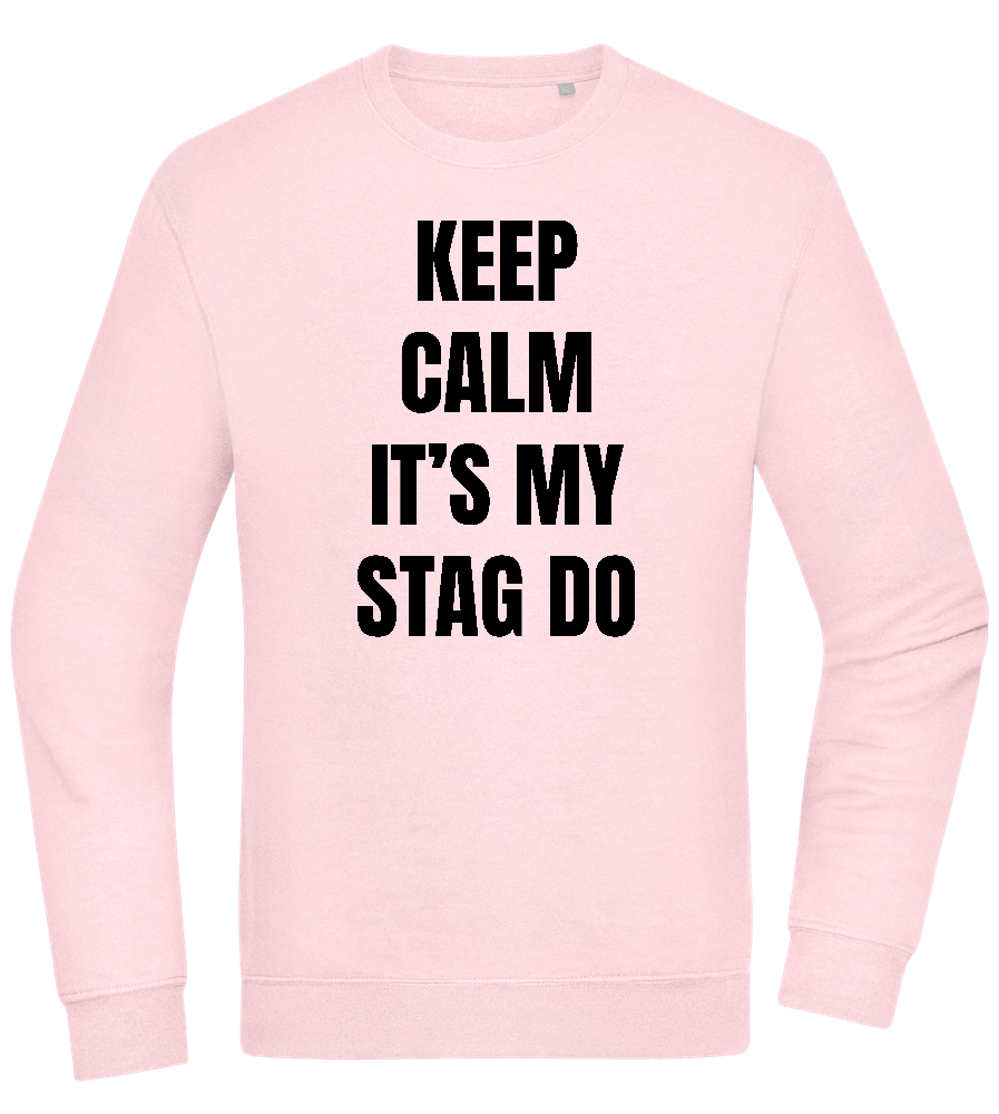 Keep Calm It's My Stag Do Design - Comfort Essential Unisex Sweater_LIGHT PEACH ROSE_front