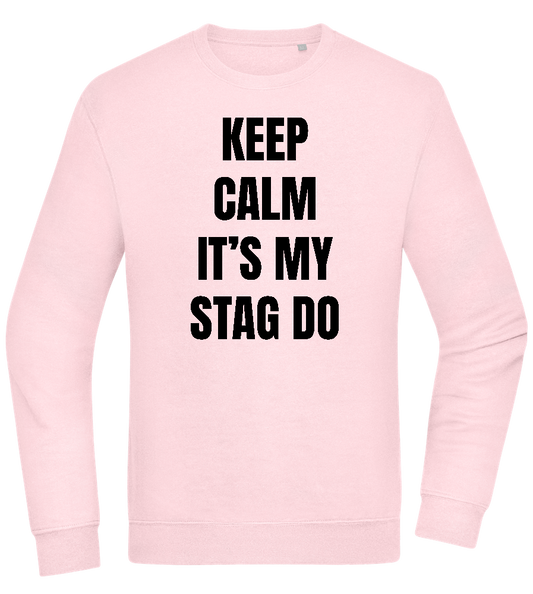 Keep Calm It's My Stag Do Design - Comfort Essential Unisex Sweater_LIGHT PEACH ROSE_front