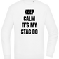 Keep Calm It's My Stag Do Design - Comfort Essential Unisex Sweater_WHITE_front