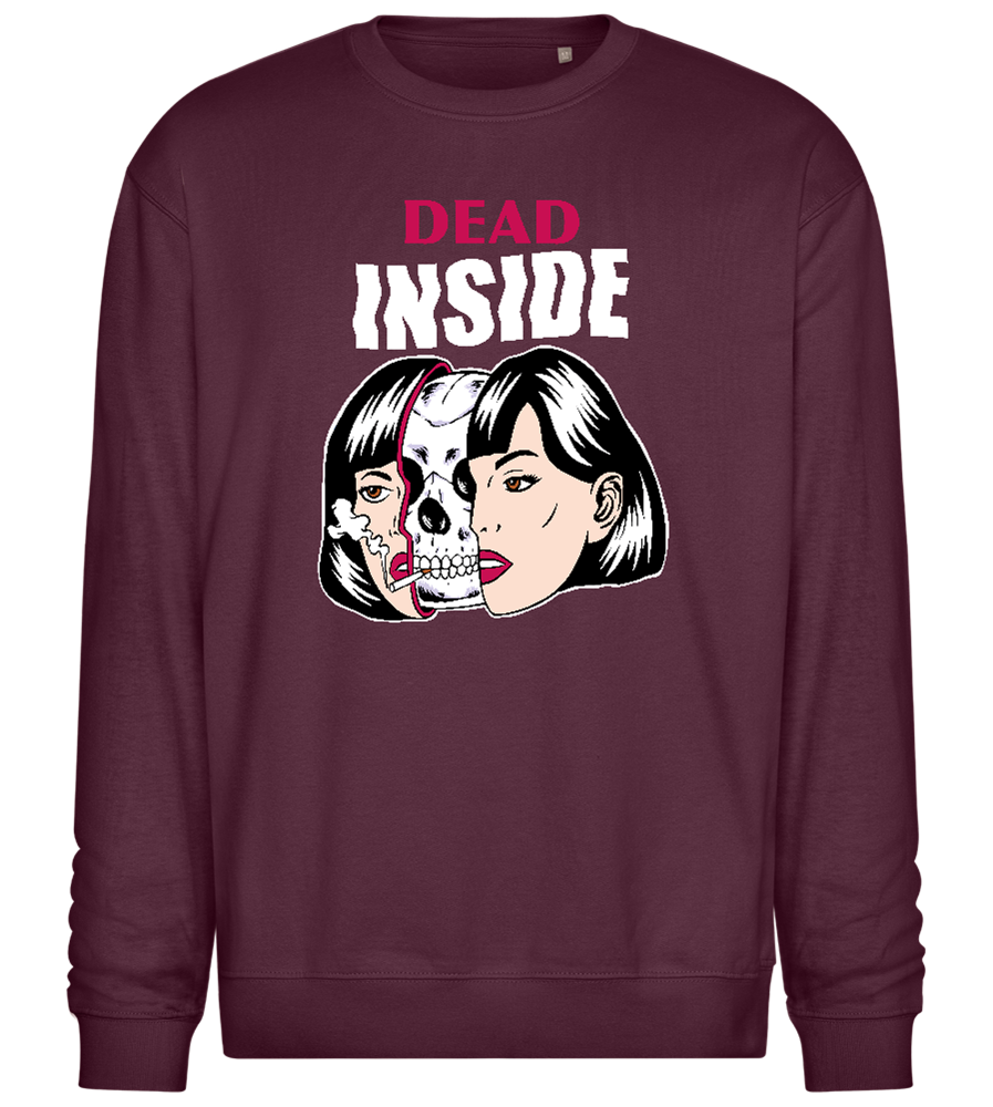 Dead Inside Design - Comfort Essential Unisex Sweater_BORDEAUX_front