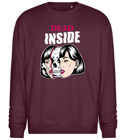 Dead Inside Design - Comfort Essential Unisex Sweater_BORDEAUX_front