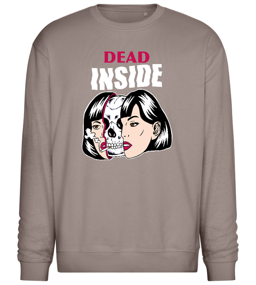 Dead Inside Design - Comfort Essential Unisex Sweater_CHARCOAL CHIN_front