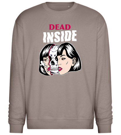 Dead Inside Design - Comfort Essential Unisex Sweater_CHARCOAL CHIN_front