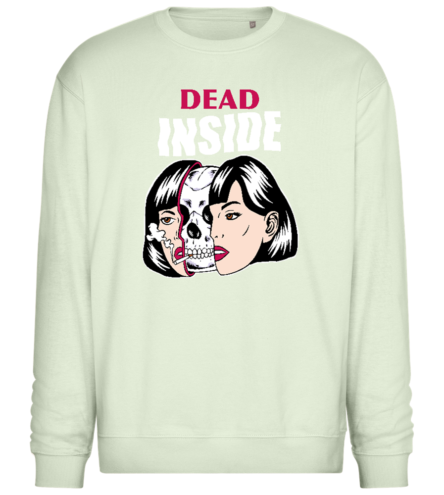 Dead Inside Design - Comfort Essential Unisex Sweater_CREAMY GREEN_front