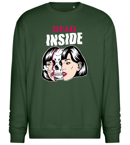 Dead Inside Design - Comfort Essential Unisex Sweater_GREEN BOTTLE_front