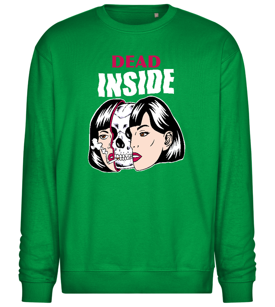 Dead Inside Design - Comfort Essential Unisex Sweater_MEADOW GREEN_front