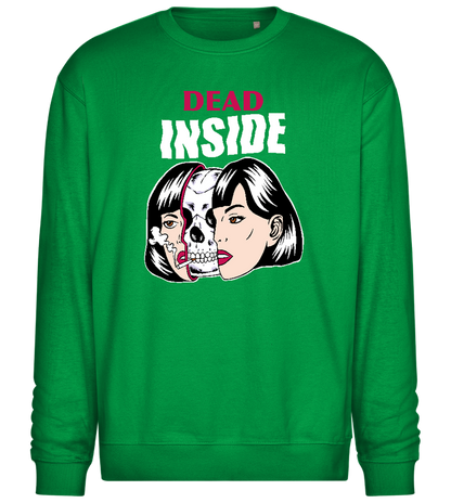 Dead Inside Design - Comfort Essential Unisex Sweater_MEADOW GREEN_front