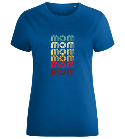 Colourful Mom Design - Comfort women's fitted t-shirt_ROYAL_front