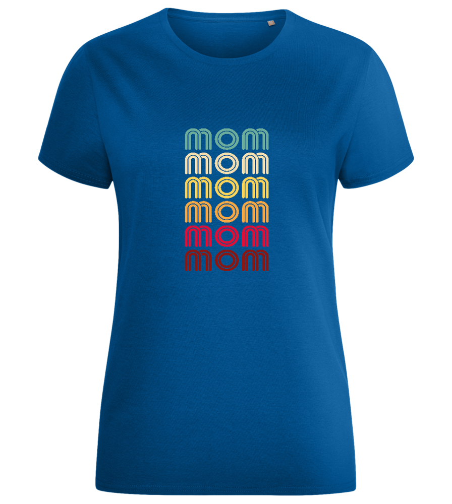 Colourful Mom Design - Comfort women's fitted t-shirt_ROYAL_front