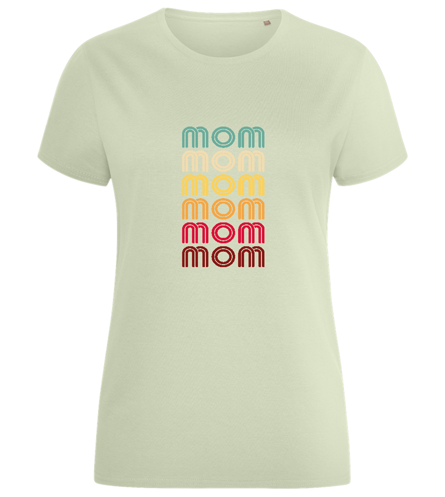 Colourful Mom Design - Comfort women's fitted t-shirt_SILESTONE_front