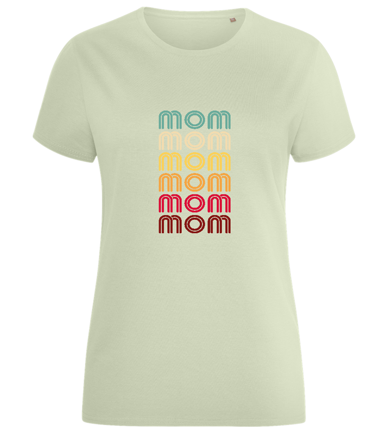 Colourful Mom Design - Comfort women's fitted t-shirt_SILESTONE_front