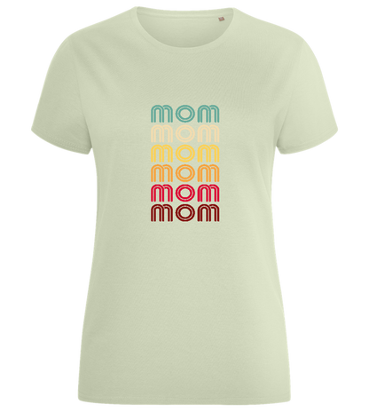 Colourful Mom Design - Comfort women's fitted t-shirt_SILESTONE_front