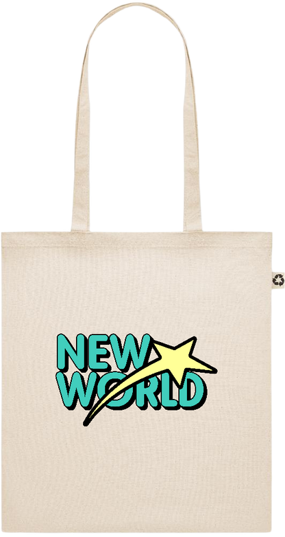 New World Star Design - Recycled cotton shopping bag_BEIGE_front