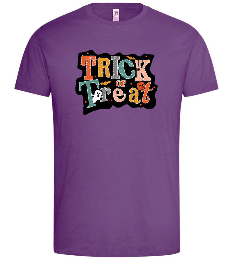 Spooky Trick or Treat Design - Premium men's t-shirt_LIGHT PURPLE_front