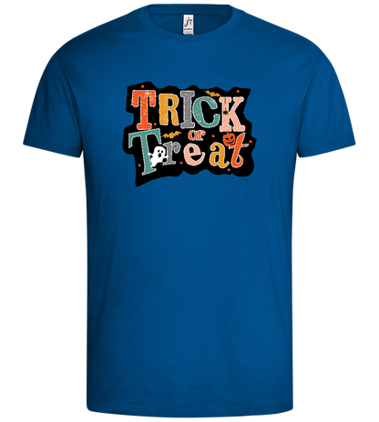 Spooky Trick or Treat Design - Premium men's t-shirt_ROYAL_front