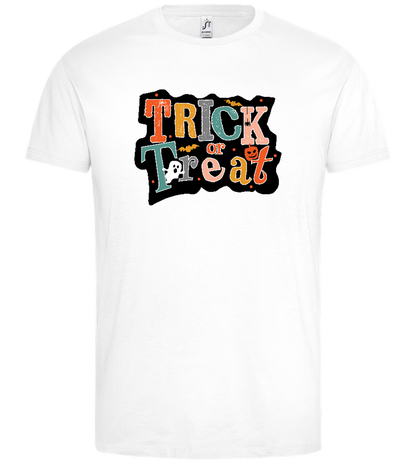 Spooky Trick or Treat Design - Premium men's t-shirt_WHITE_front