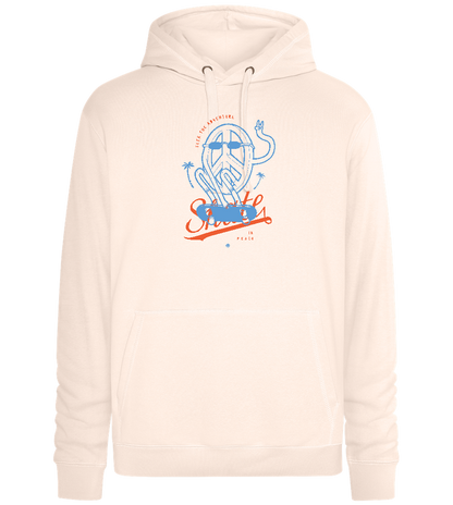 Skate Peace Design - Premium unisex hoodie_LIGHT PEACH ROSE_front