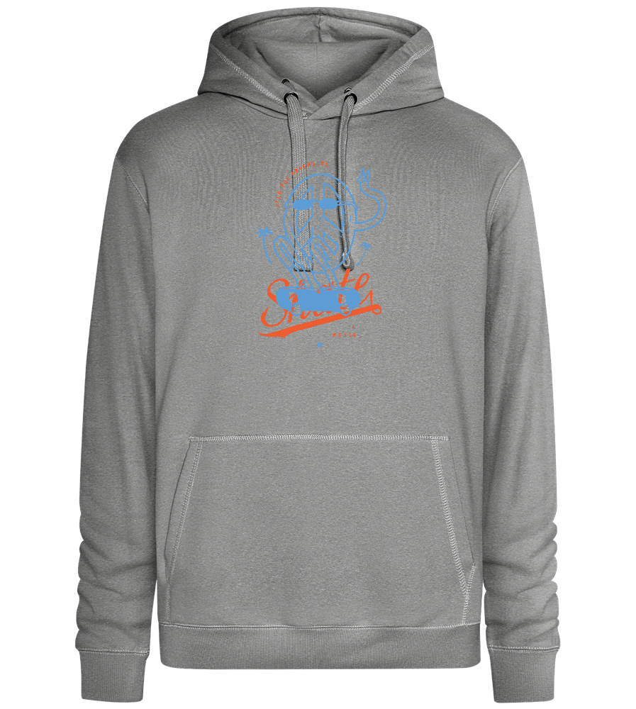 Skate Peace Design - Premium unisex hoodie_ORION GREY II_front