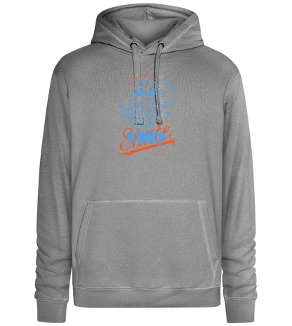 Skate Peace Design - Premium unisex hoodie_ORION GREY II_front