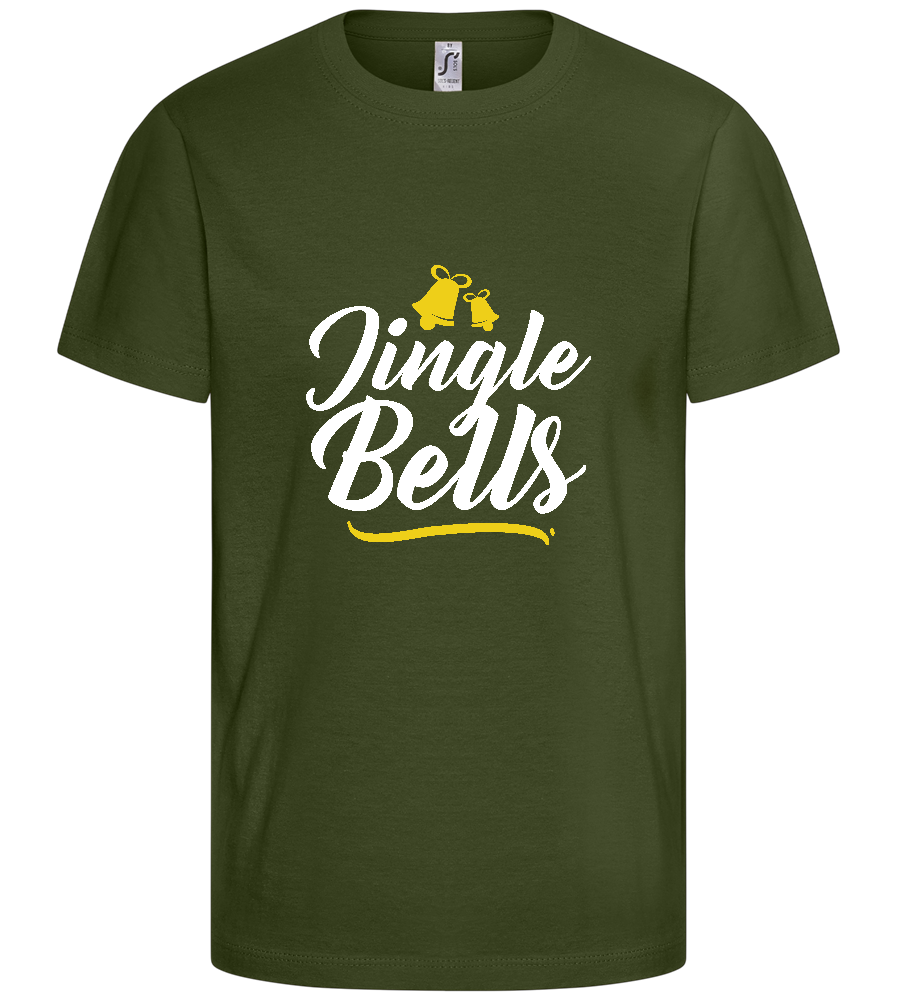 Christmas Jingle Bells Design - Basic kids t-shirt_ARMY_front