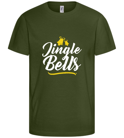 Christmas Jingle Bells Design - Basic kids t-shirt_ARMY_front