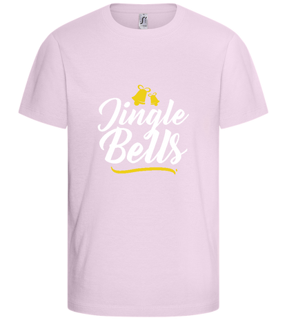 Christmas Jingle Bells Design - Basic kids t-shirt_LIGHT PINK_front