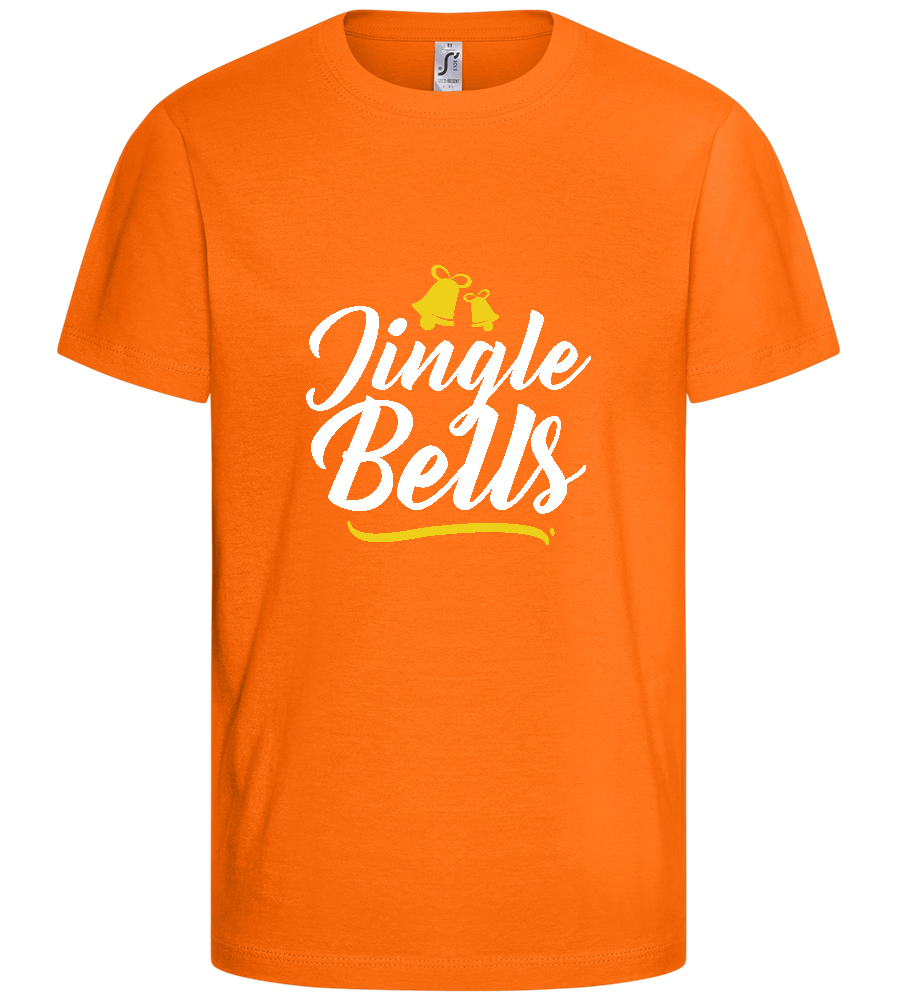 Christmas Jingle Bells Design - Basic kids t-shirt_ORANGE_front