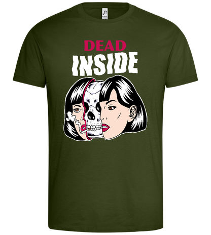 Dead Inside Design - Premium men's t-shirt_ARMY_front