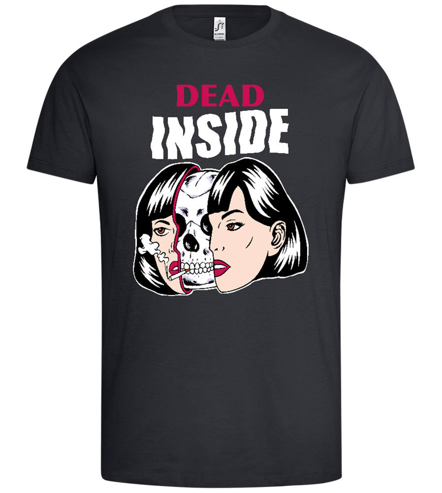 Dead Inside Design - Premium men's t-shirt_DARK GRAY_front