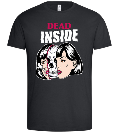 Dead Inside Design - Premium men's t-shirt_DARK GRAY_front