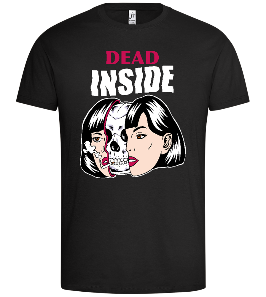 Dead Inside Design - Premium men's t-shirt_DEEP BLACK_front