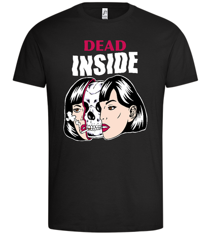 Dead Inside Design - Premium men's t-shirt_DEEP BLACK_front