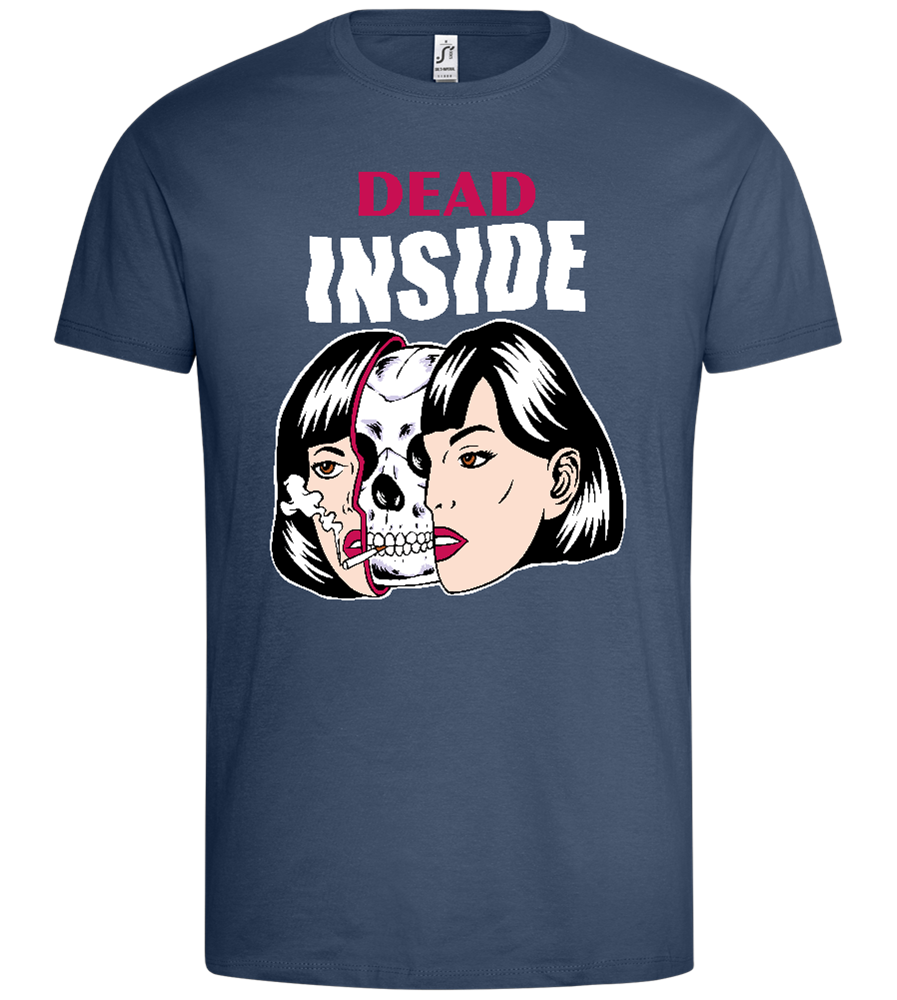 Dead Inside Design - Premium men's t-shirt_DENIM_front