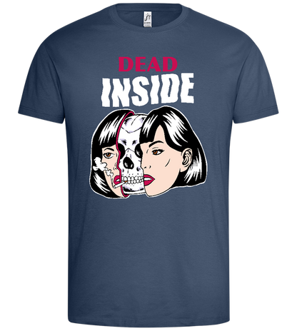 Dead Inside Design - Premium men's t-shirt_DENIM_front