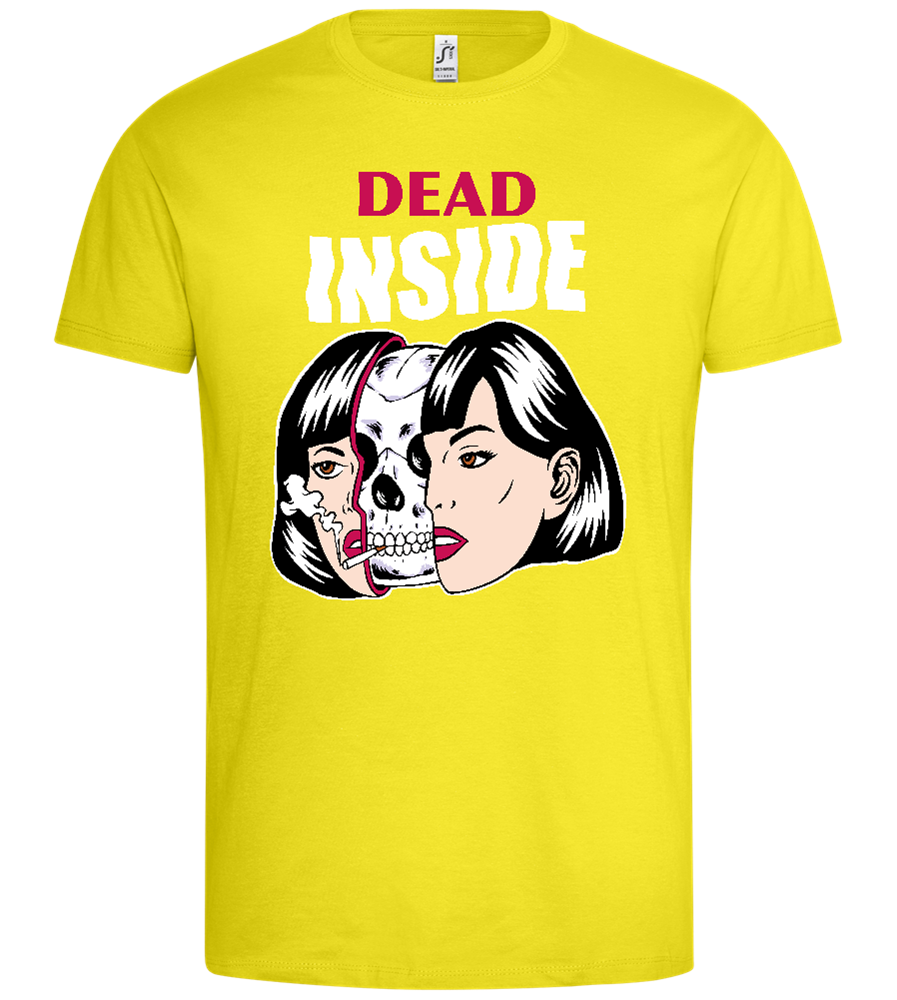 Dead Inside Design - Premium men's t-shirt_LEMON_front