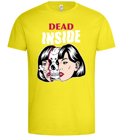 Dead Inside Design - Premium men's t-shirt_LEMON_front