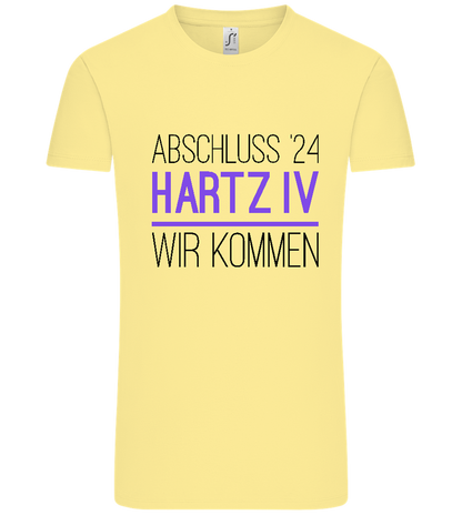 Abschluss '24 Hartz IV Design - Comfort Unisex T-Shirt_AMARELO CLARO_front