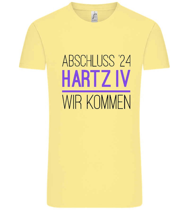 Abschluss '24 Hartz IV Design - Comfort Unisex T-Shirt_AMARELO CLARO_front