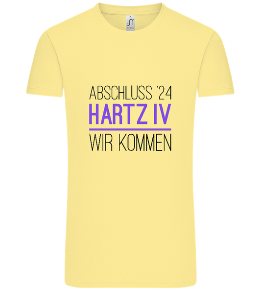 Abschluss '24 Hartz IV Design - Comfort Unisex T-Shirt_AMARELO CLARO_front