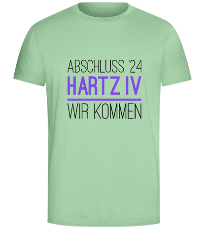 Abschluss '24 Hartz IV Design - Comfort Unisex T-Shirt_ICE GREEN_front