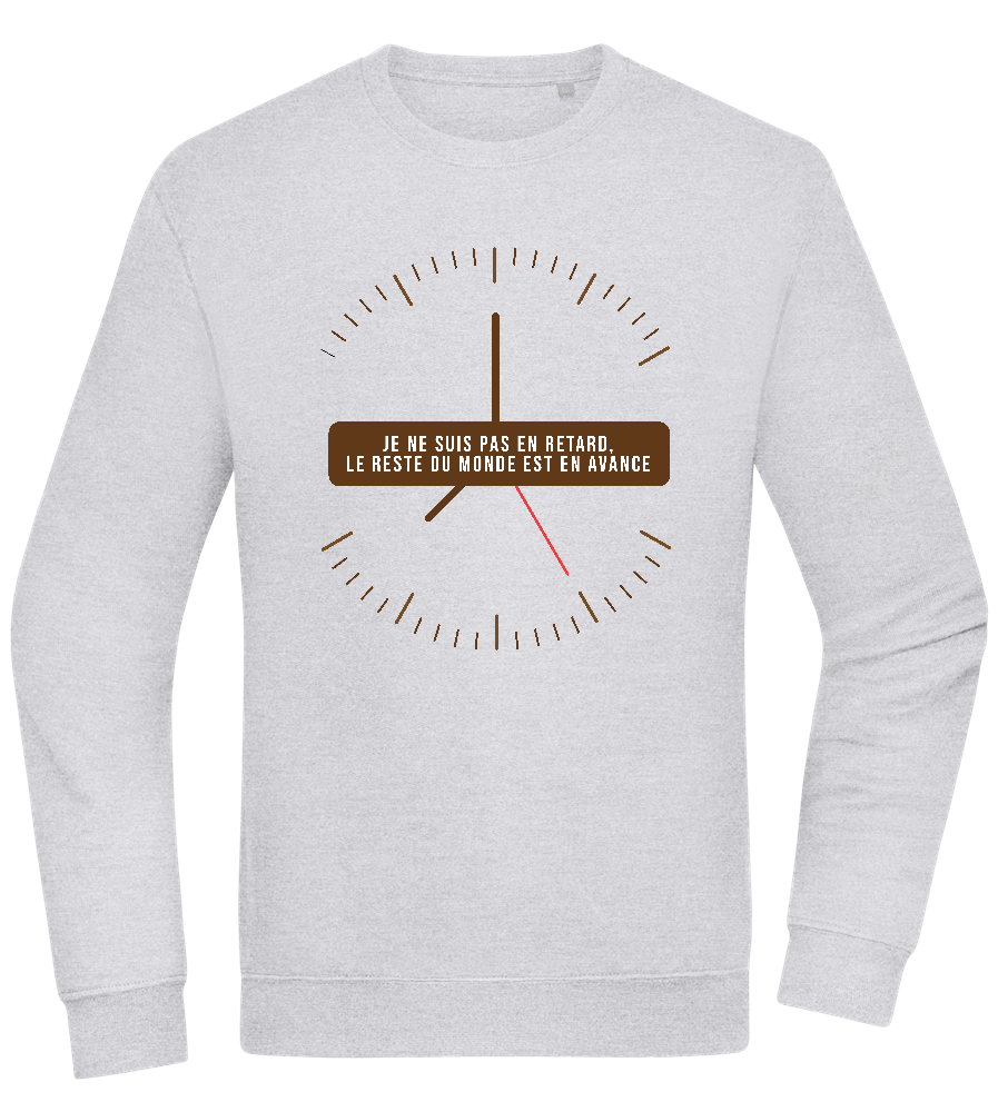 Never Late Design - Comfort Essential Unisex Sweater_ORION GREY II_front