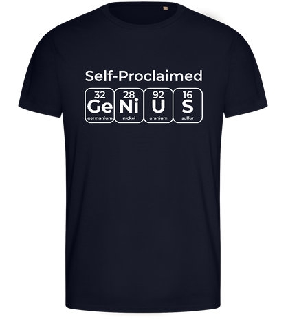 Periodic Table Genius Design - Basic men's fitted t-shirt_FRENCH NAVY_front