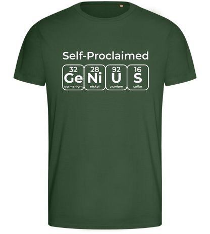 Periodic Table Genius Design - Basic men's fitted t-shirt_GREEN BOTTLE_front