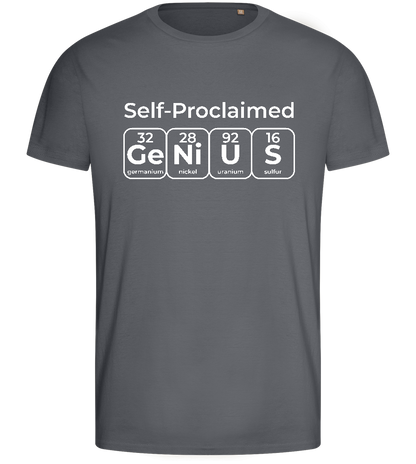 Periodic Table Genius Design - Basic men's fitted t-shirt_MOUSE GREY_front