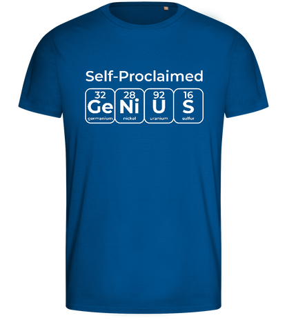 Periodic Table Genius Design - Basic men's fitted t-shirt_ROYAL_front