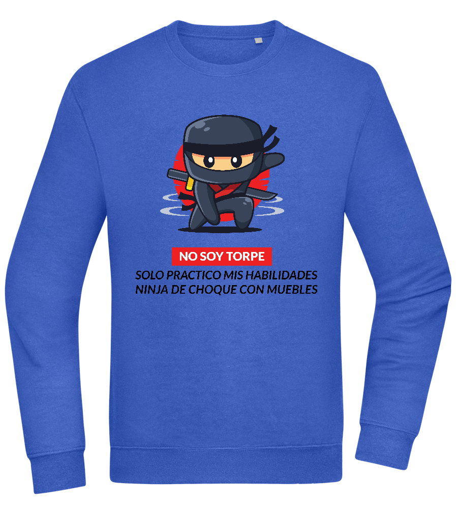 Ninja Design - Comfort Essential Unisex Sweater_ROYAL_front