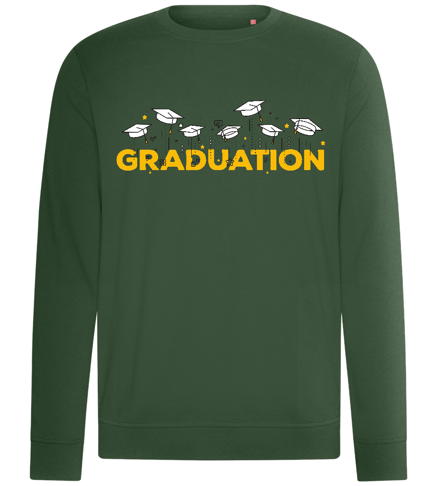 Graduation Hats Design - Comfort unisex sweater_GREEN BOTTLE_front