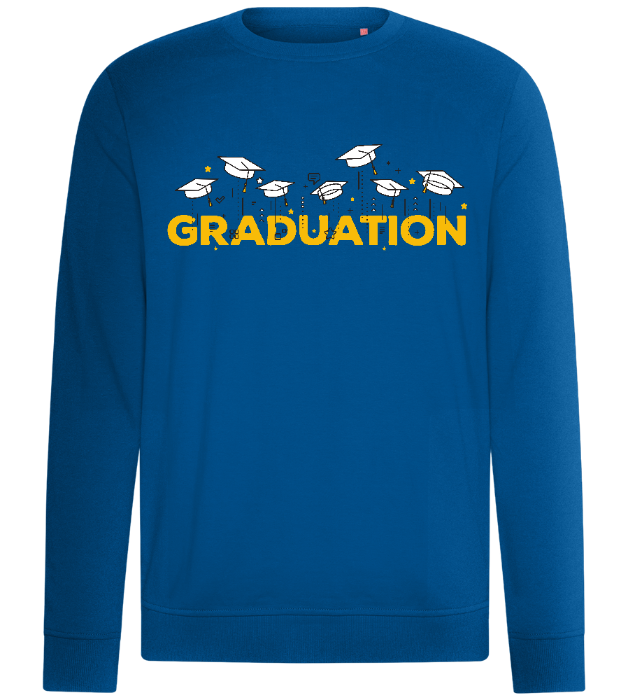 Graduation Hats Design - Comfort unisex sweater_ROYAL_front