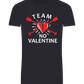Team No Valentine Design - Basic Unisex T-Shirt_FRENCH NAVY_front